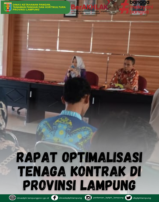 Rapat Optimalisasi Tenaga Kontrak di Provinsi Lampung