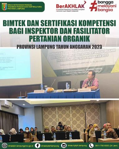 Kegiatan Bimbingan Teknis dan Sertifikasi Kompetensi bagi Inspektur dan Fasilitator Pertanian Organik