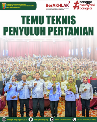 Temu Teknis Penyuluh Pertanian se-Provinsi Lampung, Gubernur Arinal Jabarkan 10 Manfaat KPB bagi Para Petani