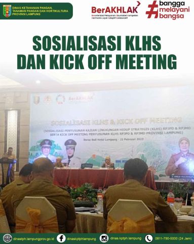 Sosialisasi Kajian Lingkungan Hidup Strategis (KLHS), Rencana Pembangunan Jangka Panjang Daerah (RPJPD) dan Rencana Pembangunan Jangka Menengah Daerah (RPJMD)
