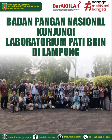 Badan Pangan Nasional Kunjungi Laboratorium Pati BRIN di Lampung