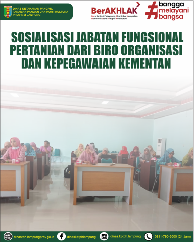 Sosialisasi Jabatan Fungsional Pertanian dari Biro Organisasi dan Kepegawaian Kementan