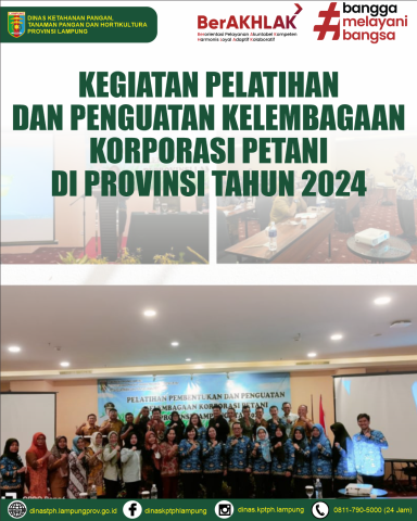 Kegiatan Pelatihan dan Penguatan Kelembagaan Korporasi Petani di Provinsi tahun 2024