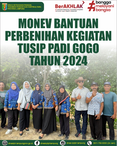 Monev Bantuan Perbenihan Kegiatan Tusip Padi Gogo Tahun 2024