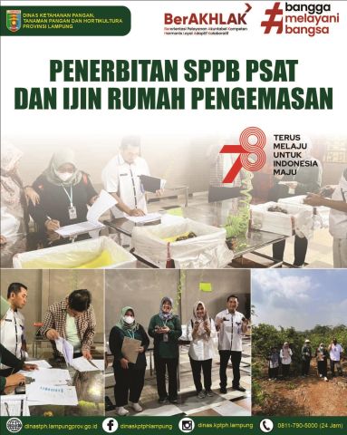 Penerbitan SPPB PSAT dan Ijin Rumah Pengemasan