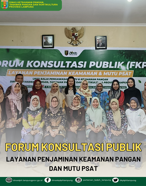 Forum Konsultasi Publik UPTD BPMKP Bahas Peningkatan Kualitas Pelayanan Pangan